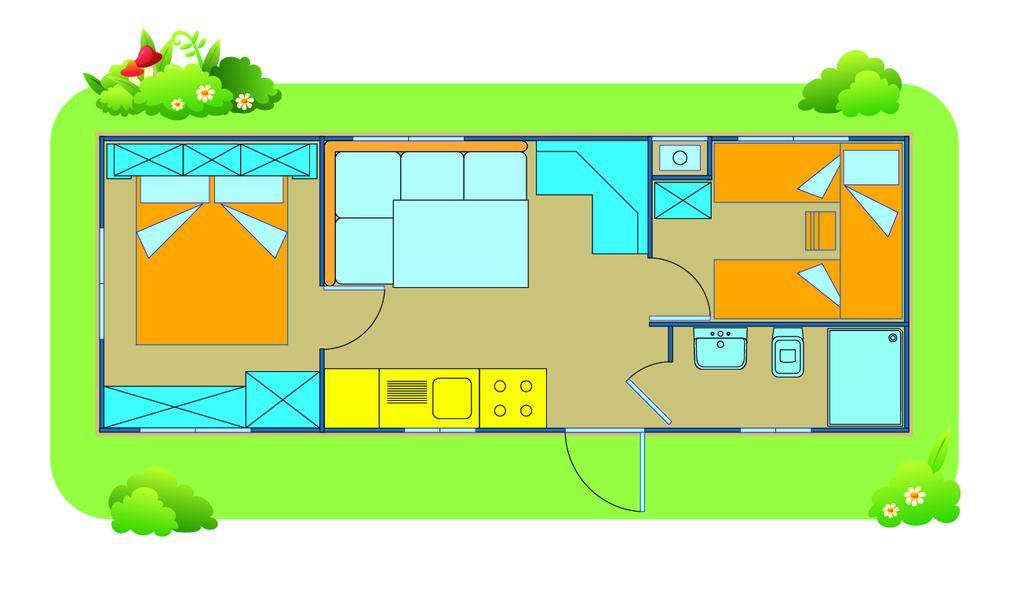 Happy Camp Mobile Homes In Camping Village Rosapineta Росолина Маре Екстериор снимка